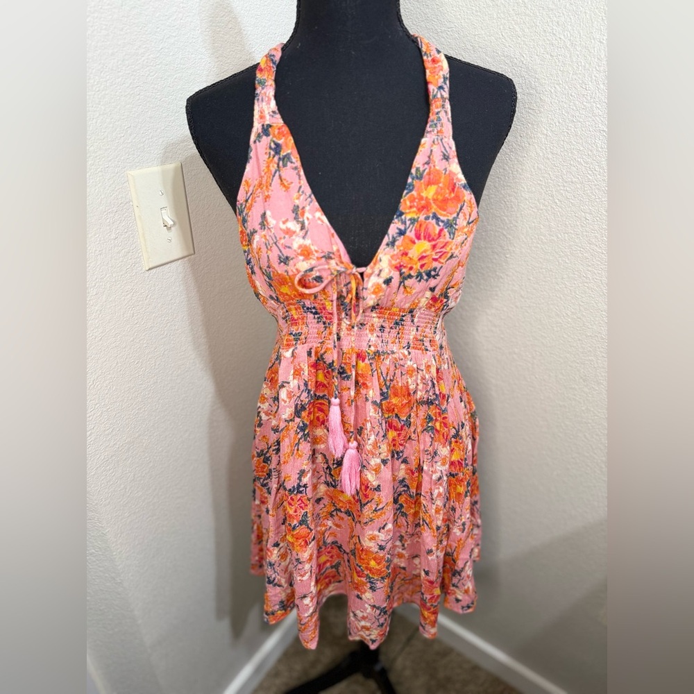 Free People Valentines Washed Ashore Floral Mini Dress- Size XS - Picture 2 of 11